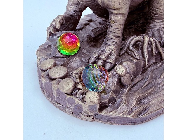 Tudor mint england - spinosaurus statuette met zilver vergoten - afbeelding 6 van  9