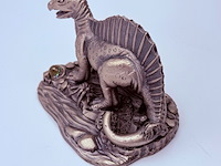 Tudor mint england - spinosaurus statuette met zilver vergoten - afbeelding 7 van  9