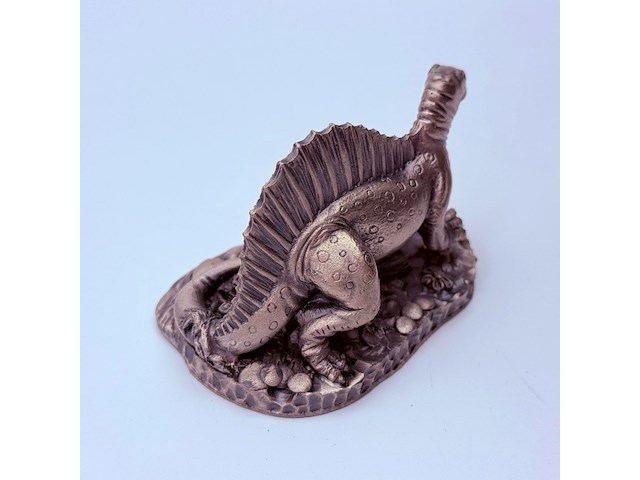 Tudor mint england - spinosaurus statuette met zilver vergoten - afbeelding 8 van  9