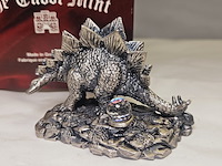 Tudor mint england - stegosaurus statuette met zilver vergoten - afbeelding 4 van  7