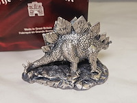 Tudor mint england - stegosaurus statuette met zilver vergoten - afbeelding 6 van  7