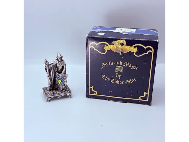 Tudor mint england - the wizard knight statuette met zilver vergoten - afbeelding 3 van  11