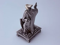 Tudor mint england - the wizard knight statuette met zilver vergoten - afbeelding 6 van  11