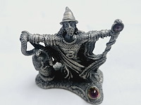 Tudor mint england - wizard statuette met zilver vergoten - afbeelding 4 van  7