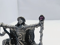Tudor mint england - wizard statuette met zilver vergoten - afbeelding 5 van  7