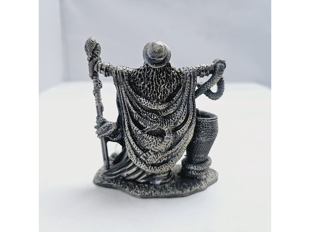 Tudor mint england - wizard statuette met zilver vergoten - afbeelding 6 van  7