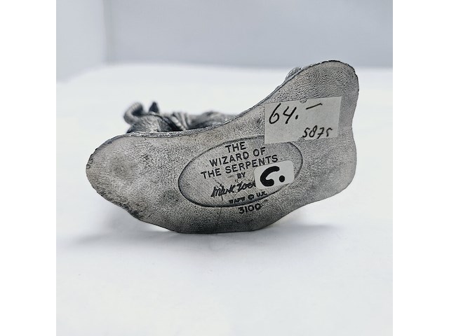 Tudor mint england - wizard statuette met zilver vergoten - afbeelding 7 van  7