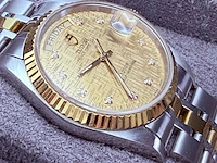 Tudor prince date+day rotor automatisch horloge met diamanten - afbeelding 9 van  15