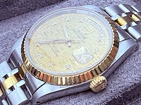 Tudor prince date+day rotor automatisch horloge met diamanten - afbeelding 10 van  15