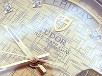 Tudor prince date+day rotor automatisch horloge met diamanten - afbeelding 12 van  15