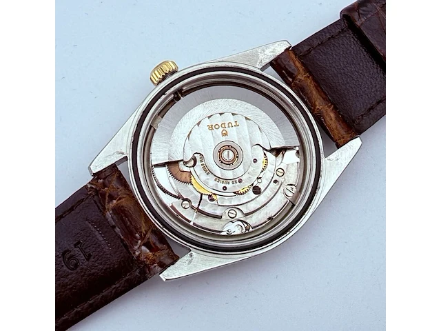 Tudor prince oysterdate rotor automatisch horloge met diamanten indexen - afbeelding 4 van  13