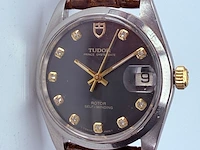 Tudor prince oysterdate rotor automatisch horloge met diamanten indexen