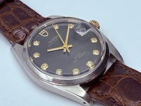 Tudor prince oysterdate rotor automatisch horloge met diamanten indexen - afbeelding 7 van  13