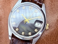 Tudor prince oysterdate rotor automatisch horloge met diamanten indexen - afbeelding 9 van  13