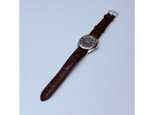 Tudor prince oysterdate rotor automatisch horloge met diamanten indexen - afbeelding 12 van  13