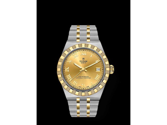 Tudor royal | steel | yellow gold | gold roman dial | unworn | 2026 - afbeelding 1 van  1