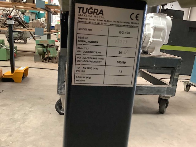 Tugra - 2022 - bg100 - bandschuurmachine - afbeelding 5 van  5
