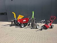 Tuin- en parkmachines, grondverzetmachines, generatoren en opslagtenten