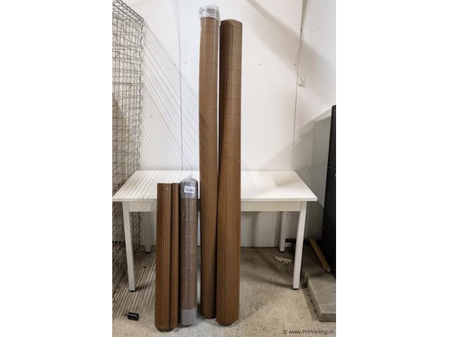 Tuinafscheiding, kunststof - kleur bruin - afbeelding 1 van  1