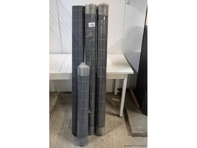 Tuinafscheiding, kunststof - kleur grijs - afbeelding 1 van  1