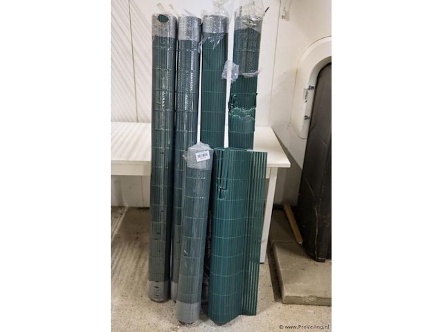 Tuinafscheiding, kunststof - kleur groen - afbeelding 1 van  1