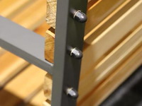 Tuinbank - 124x39x83cm - afbeelding 4 van  5