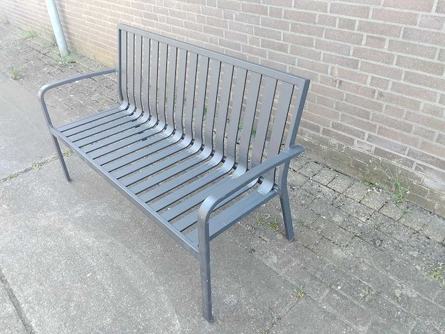 Tuinbank 3-persoons aluminium - afbeelding 2 van  4