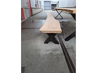 Tuinbank boomstam 430 x 40 x 45cm - afbeelding 2 van  2