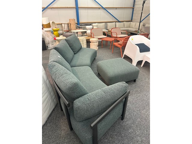 Tuinbank inclusief hocker, sarah - afbeelding 3 van  4