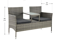 Tuinbank monaco 133x63x84cm - afbeelding 8 van  8