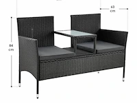 Tuinbank monaco 133x63x84cm - afbeelding 8 van  8
