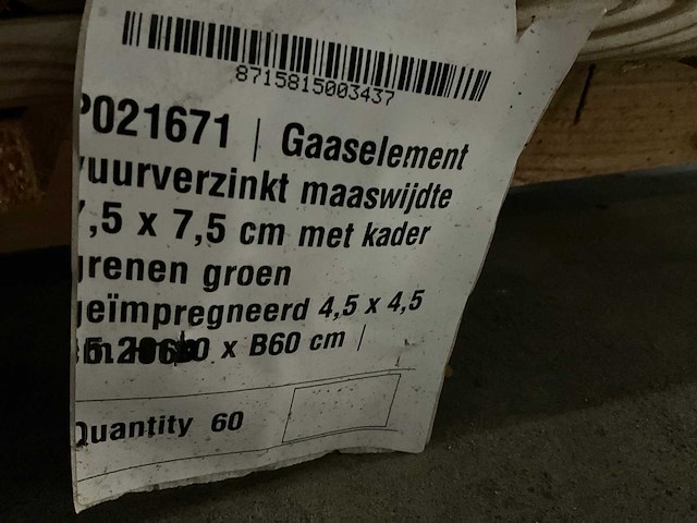 Tuindeco geïmpregneerd gaaspaneel 60x180 cm (60x) - afbeelding 7 van  8