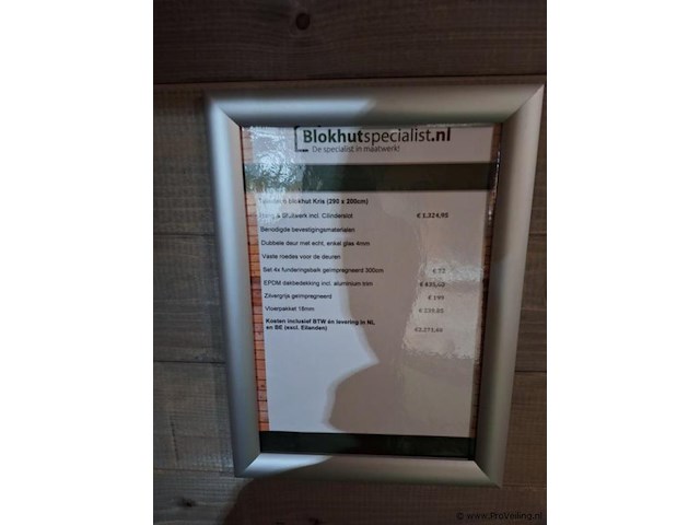 Tuindeco tuinhuis blokhut kris - 290x200cm - afbeelding 10 van  10