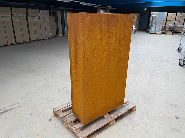 Tuinhaard xxl met grill 90x150cm roest - afbeelding 2 van  2
