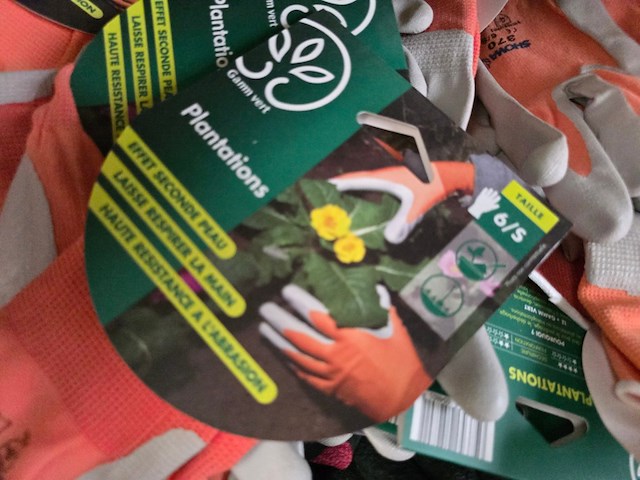 Tuinhandschoenen in mand ca 60 stuks gamm vert, partij - afbeelding 2 van  4
