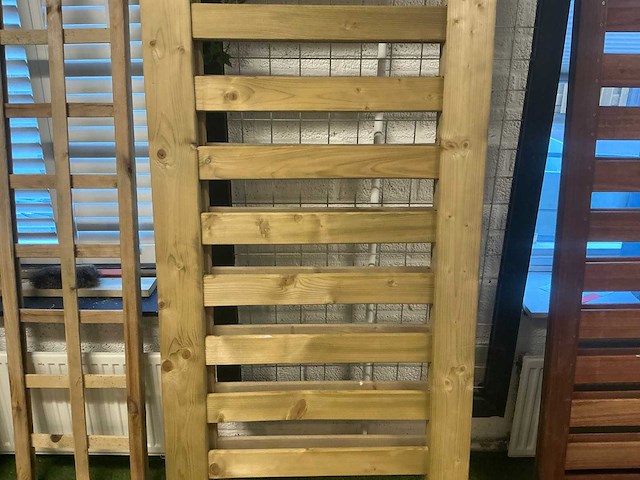 Tuinhek grenen recht deluxe 800x180 cm (2x) - afbeelding 3 van  6