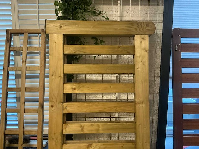 Tuinhek grenen recht deluxe 800x180 cm (2x) - afbeelding 4 van  6