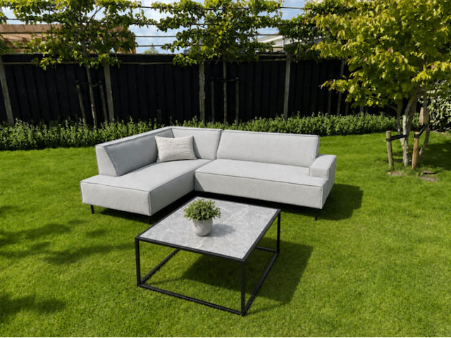 Tuinhoekbank all weather, toscane, light grey, 2026 - afbeelding 2 van  7