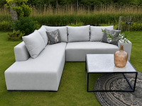 Tuinhoekbank allweather & coffeetable, puglia & piemonte, light grey, 2026 - afbeelding 1 van  4