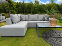 Tuinhoekbank allweather & coffeetable, puglia & piemonte, light grey, 2026 - afbeelding 2 van  4