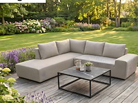 Tuinhoekbank allweather & coffeetable, puglia & piemonte, sand, 2026 - afbeelding 1 van  4