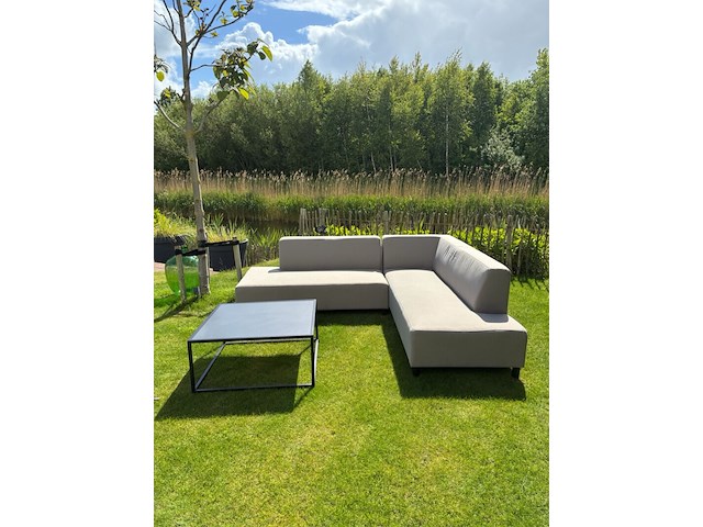 Tuinhoekbank allweather & coffeetable, umbria & piemonte, sand, 2026 - afbeelding 2 van  4
