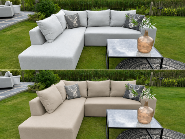Tuinhoekbank allweather, puglia, light grey, 2026 - afbeelding 2 van  4