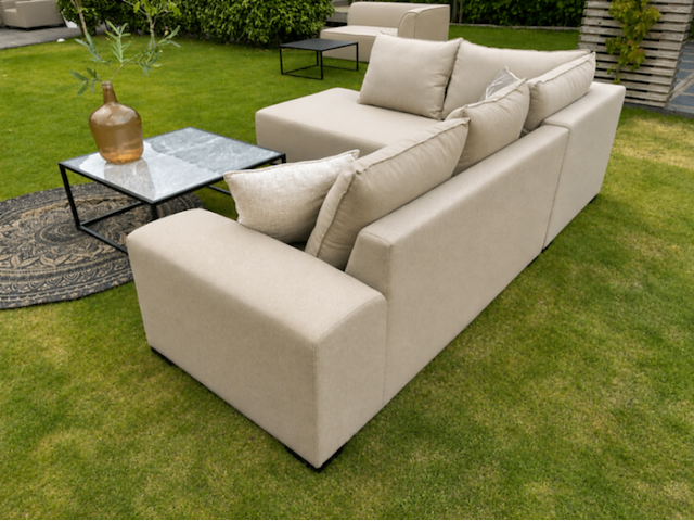 Tuinhoekbank allweather puglia, sand, bouwjaar 2026 - afbeelding 2 van  2