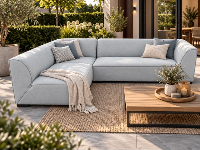 Tuinhoekbank, umbria allweather, lighy grey, bouwjaar 2026 - afbeelding 4 van  4