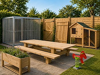 Tuinhout, tuinartikelen en restpartijen