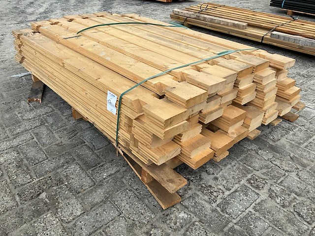 Tuinhuis / blokhut balk 4x14.5x177 cm (45x) - afbeelding 1 van  5