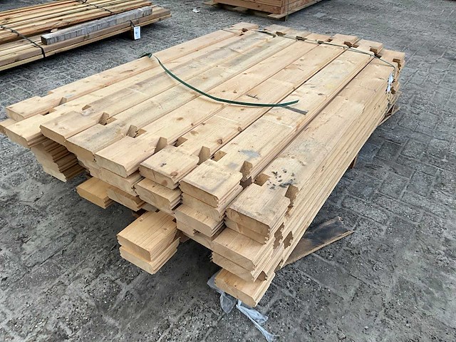Tuinhuis / blokhut balk 4x14.5x177 cm (45x) - afbeelding 2 van  5