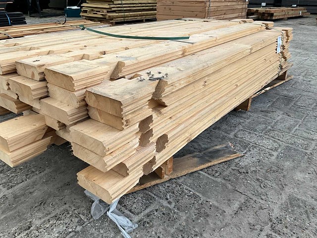 Tuinhuis / blokhut balk 4x14.5x177 cm (45x) - afbeelding 5 van  5