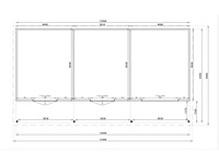 Tuinhuis bouwpakket 1200x650cm in douglas - afbeelding 4 van  12